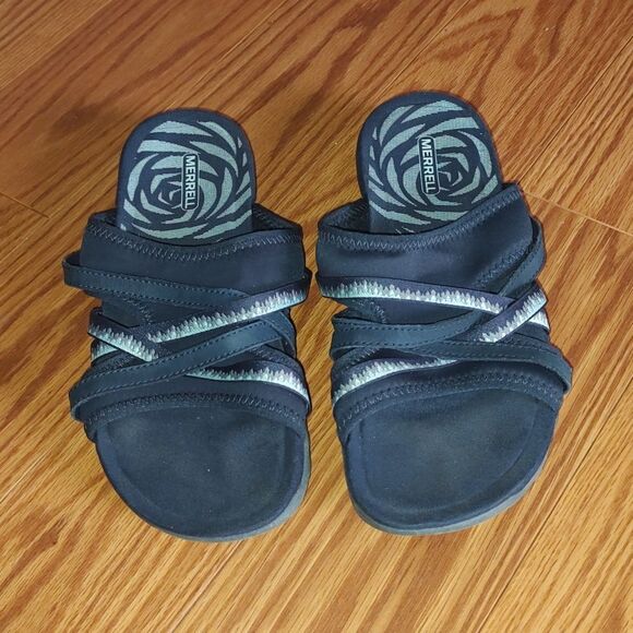 Merrell Women's Terran 3 Cush Slide - Navy  Sz  7   EUC  worn once - Picture 2 of 7